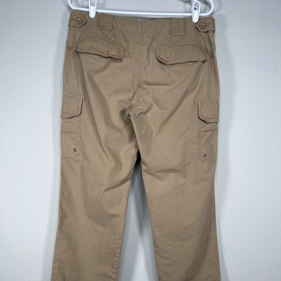J Crew Cargo Pants Women's 8 Low Fit Mid Rise Beige Pockets City Casual - Picture 3 of 13